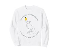 Fox Lemon Inscription Easy Peasy Transparency Sweatshirt