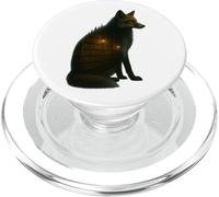 Fox Library Art pour Lecteur de Livres et Amoureux des Animaux PopSockets PopGrip pour MagSafe