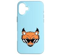 Fox Lunettes de Soleil Cool Looks Up Mauvais Yeux Bad Fun Boy Cartoon Coque pour iPhone 16 Plus