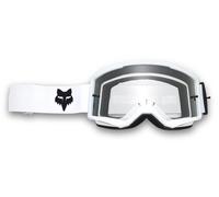 FOX Main Core Lunettes de motocross, Blanc, Taille unique