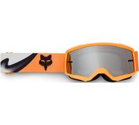 FOX Main Noble Lunettes de motocross jeunesse, Orange/Noir/Blanc