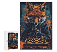 Fox Master Chess Strategy Puzzle 1000 Pièces Educa Jouet en Bois Cadeau Unique Décoration Intérieure Jeu Éducatif Challenge Toy Adultes Et Enfants À Partir De 14 Ans 300 PCS