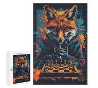 Fox Master Chess Strategy Puzzle 1000 Pièces Educa Jouet en Bois Cadeau Unique Décoration Intérieure Jeu Éducatif Challenge Toy Adultes Et Enfants À Partir De 14 Ans 1000 PCS
