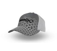 Matrix Hex Print Baseball Fishing Cap Grey
