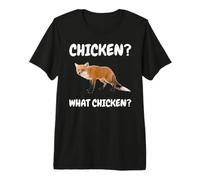 Fox Meme Drôle Renard Rouge Motif Quel Poulet What Chicken T-Shirt Haut de Gamme