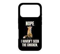 Fox Meme Renard Nope I Haven't Seen The Chicken Coque pour iPhone 17 Pro