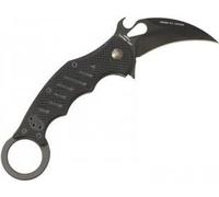 FOX MINI KARAMBIT, COUTEAU PLIANT, LAME N690, MANCHE NOIR G10