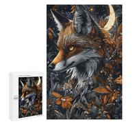 Fox Moonlit Garden Art Print Puzzle 1000 Pièces Educa Jouet en Bois Cadeau Unique Décoration Intérieure Jeu Éducatif Challenge Toy Adultes Et Enfants À Partir De 14 Ans 1000 PCS