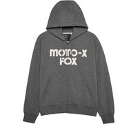 FOX Moto-X Oversized Sweat à capuche zippé, gris, taille L pour homme