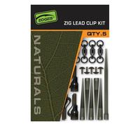 Fox Mounting Naturals Zig Lead Clip Kit 5 pcs