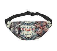 Fox Pack Grand sac banane tendance pour voyage, décontracté, convient pour le sport, la course, le cyclisme, les voyages, la pêche