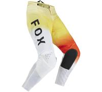 FOX 180 Air Haze Pantalons de motocross, blanc-orange, taille 34 pour homme