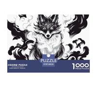 Fox Papier Puzzle Jeu De Puzzle Activités Familiales Stimulantes 1000 Stukjes Animaux Casse-tête Qualité Premium pour Adultes 38x26cm/1000pcs