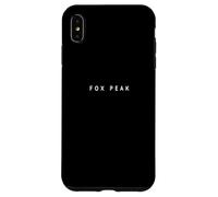 Fox Peak Souvenirs/Station de Ski Kiwi Design Minimaliste Coque pour iPhone XS Max