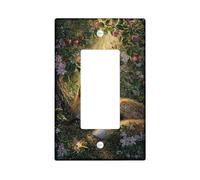 Fox - Plaque murale décorative en plastique vert pour chambre à coucher, salle de bain, cuisine, entrée