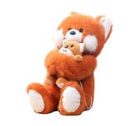 Fox Plush Toy - Sotchi de maman câlin | Doux Pluslect, Boulette de repos réaliste pour cadeaux de vacances, d'anniversaire, faveur du mariage, rembourrage de chaussettes de Na
