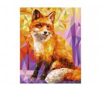 Fox Polygon Art 40 x 50 cm - Peinture par numéros