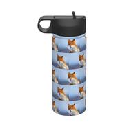 Fox Printing Cantines d'hydratation étanches en acier inoxydable isolées sous vide pour camping et randonnée 532 ml