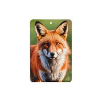 Fox Printing Lot de 10 désodorisants pour voiture avec corde