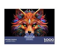 Fox Puzzle 1000 Pièces Adultes Animaux Puzzles 1000 Pièces Jeux D'adresse Décor À La Maison 38x26cm/1000pcs