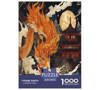 Fox Puzzle 1000 Pieces Cadeau Unique Jeu Éduchatif Défi Jouet À De Qualité Supérieure Peinture Art pour Adultes Enfants 70x50cm/1000pcs