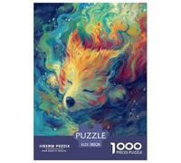 Fox Puzzle 1000 Pièces Educa Jouet en Bois Cadeau Unique De l'art De La Décoration Jeu Éduchatif Challenge Toy pour Adultes Et Enfants À Partir De 12 Ans 38x26cm/1000pcs