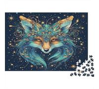 Fox Puzzle 1000 Pièces Educa Jouet en Bois Divertissement Créatif De l'art De La Décoration Style Fantastique Jeu Éducatif Challenge Toy pour Adultes Et Enfants À Partir De 12 Ans 1000pcs (75x50cm)