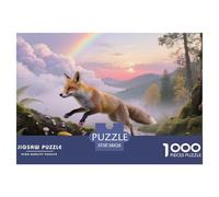 Fox Puzzle 1000 Pièces Jouet Divertissement Créatif Décoration Intérieure Animaux Jeu Éducatif Challenge Toy Adultes & Enfants des 14 Ans 38x26cm/1000pcs