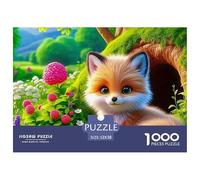 Fox Puzzle De Qualité Supérieure pour Activités Familiales Tranquilles, Soulignant Fantastique Tout en Encourageant Coopération Focus Et Plaisir Partagé 52x38cm/1000pcs
