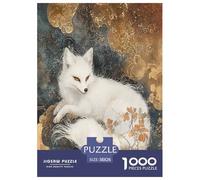 Fox Puzzles 1000 Pieces Cadeau Unique Jeu Éduchatif Défi Jouet À De Qualité Supérieure Peinture Art pour Adultes Et Enfants À Partir De 14 Ans 38x26cm/1000pcs