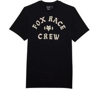 Fox Race Crew Prem T-Shirt Unisexe pour Adulte Noir Taille XL