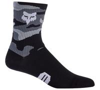 Fox Racing 6" Ranger Sock - chaussettes VTT - MTB - respirant - coussin de confort - zones en mesh - tige côtelée - Black Camo, taille: L/XL