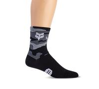 Fox Racing Chaussettes VTT 6" Ranger – mesh respirant, talon et orteils rembourrés, Black Camo XS/S