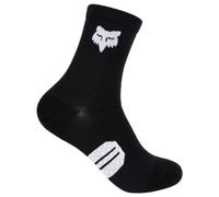 Fox Racing 6" RANGER SOCK - chaussettes VTT - MTB - zones en mesh respirantes - talon et orteils rembourrés - tige côtelée - confortable et durable - Black, taille: S/M