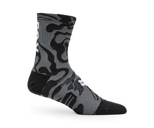 Fox Racing 6" Ranger Sock Frequency Chaussettes, Couleur : Noir. Fréquence :, S/M Mixte
