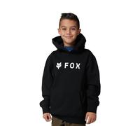 Fox Racing Absolute Fleece PO Hoodie - sweat à capuche chaud - matière douce - poches kangourou - marquage Fox - vêtements de loisirs - Black, Taille: YL