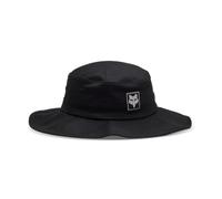Fox Racing Base Over Sun Hat - Chapeau de soleil Lifestyle - Casquette de baseball - Couvre-chef décontracté - Large bord - Bande réglable - Logo iconique - 98% coton - Black, Taille: S/M