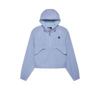 Fox Racing Coupe-vent de survivaliste pour femme | Veste de VTT stretch 4 voies avec demi-fermeture éclair et cordon de serrage - Bleu cachemire, taille L