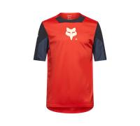 Maillot manches courtes fox defend elevated rouge homme