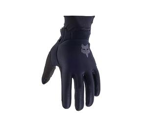 Fox Racing Defend Thermo - Gants motocross thermiques - Compatibles écran tactile - Poignet néoprène - Grip silicone - Ajustement sûr - Gants VTT MTB - Black, Taille: M