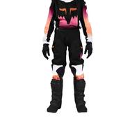 Fox Racing Filles Pantalon de Motocross Flora 180 pour Jeunes, Noir/Rose, 28