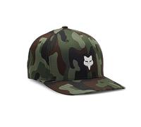 Fox Racing Fox Head Camo Tech Flexfit Chapeau, Camouflage Vert, S Homme