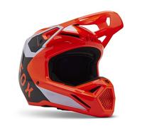 Fox Racing Fox V1 Lean Fluorescent Helmet Casque Unisexe, Orange Fluo, m
