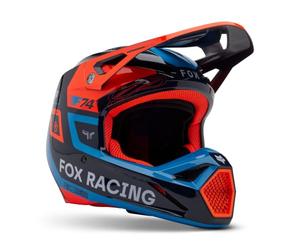 Fox Racing Helm Fox V1 Race Spec Midnight XXL Casque Unisexe, Bleu Nuit