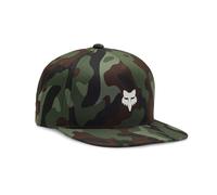 Fox Racing Herren Snapback Flat Peak Cap ~ Camo Tech grün camo