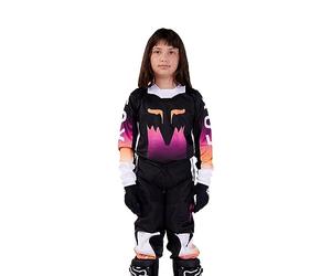 FOX Racing Maillot de motocross 180 Flora pour jeunes, noir, XL