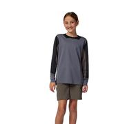Fox Racing Maillot de vélo à Manches Longues Fox Junior Defend Graphite YL T-Shirt, Mixte Enfant