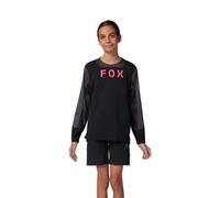 Fox Racing Maillot de vélo à Manches Longues Fox Junior Defend Taunt Noir Ys T-Shirt, Mixte Enfant
