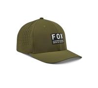 Fox Racing Non Stop Tech Flexfit Chapeau, Vert Olive, S/M Homme