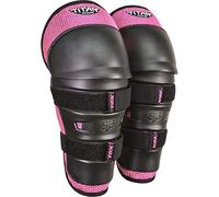 Fox Racing - Peewee Titan genouillères/Tibias - Protecteurs de VTT Motocross - Léger & Respirant, pour Enfants de 4 à 7 Ans, Motocross, Noir/Rose, OS
